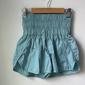 Free People Movement The Way Home Running Shorts Hi Rise Smocked Waist Size XS